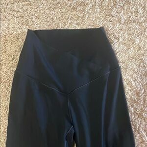 Aerie Black Cross Over Flare Leggings